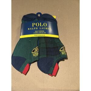 Men’s Polo Ralph Lauren Performance Low Cut Tab Socks 6 Pair Wings 67 Size Large